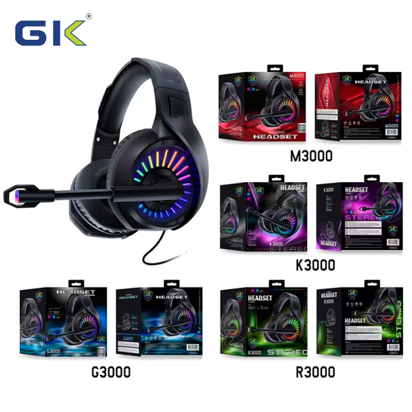 Karler Bass K2000 Gaming High Performance Stereo RGB Headset with Mic –  setupmaroc